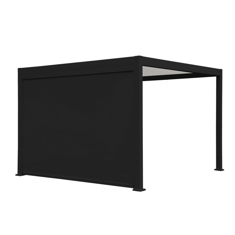 4-metre-wide anthracite-coloured Clima Astra pergola awning