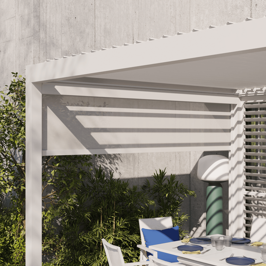 3-metre white ‘Clima Astra’ pergola awning