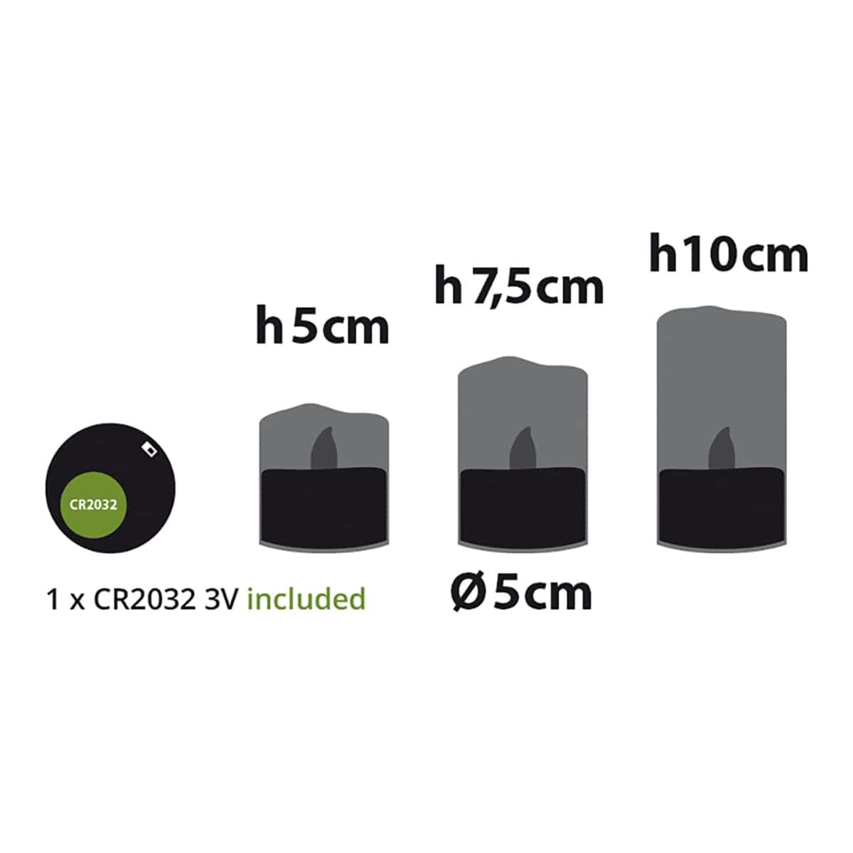 Bricocenter SET 3 CANDLES DIAM 5CM