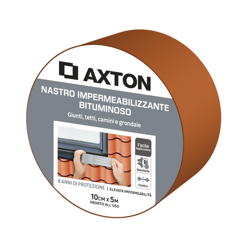 Axton bituminous waterproofing tape, terracotta, W10 cm x 5 m