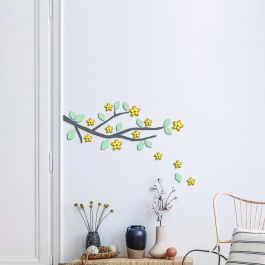 3D FLOWER BRANCH FOAM STICKER 31.5X34