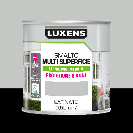LUXENS LIGHT GREY SATIN MULTI-SURFACE ENAMEL 500ML