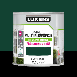 LUXENS GREEN SATIN MULTI-SURFACE ENAMEL 500ML