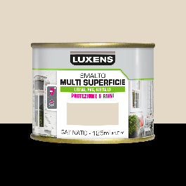 CREAM SATIN MULTI-SURFACE ENAMEL 125ML LUXENS