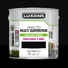 LUXENS MULTI-SURFACE ENAMEL BLACK SATIN 2LT