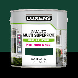 GREEN SATIN MULTI-SURFACE ENAMEL 2L LUXENS