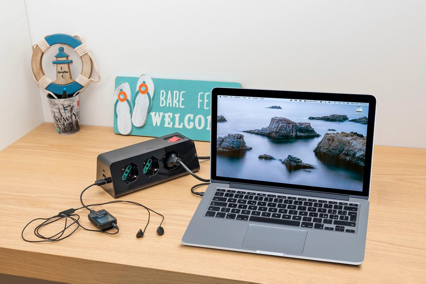 DESK MULTI-SOCKET 3+3