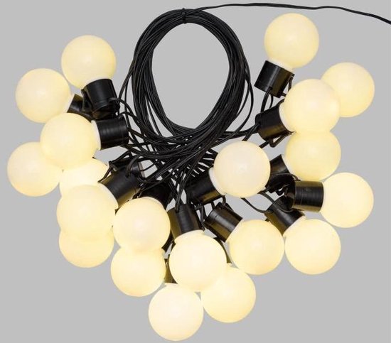PARTY LINEAR CHAIN 20 LED BULBS WARM WHITE D.50XH60MM 4+10MT