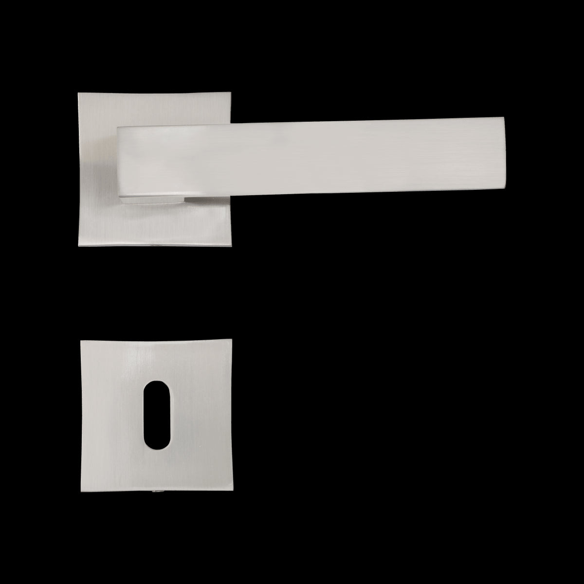 ABBY HANDLE WITH ROSETTE AND INSPIRE SPOUT IN BRUSHED ALUMINUM