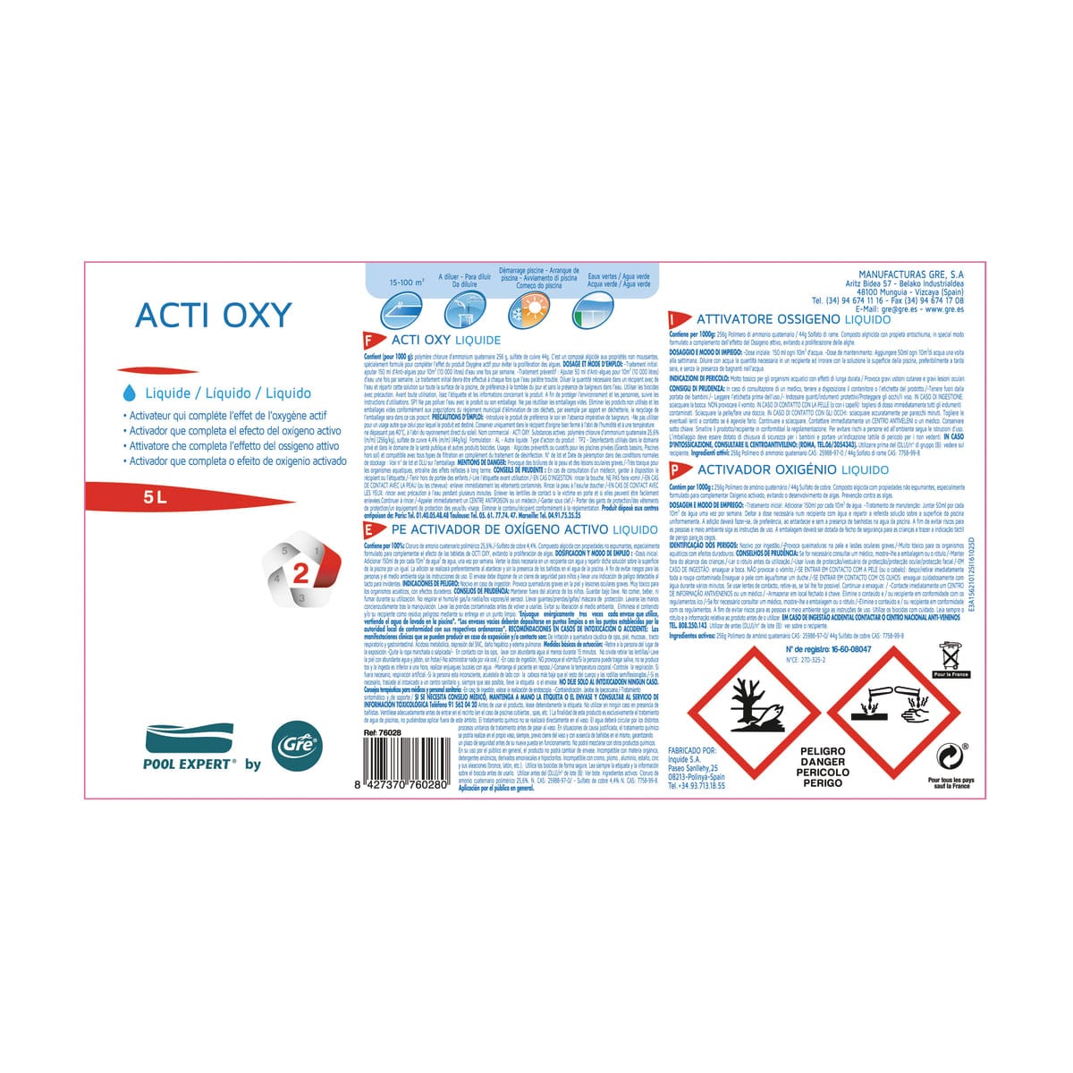 Bricocenter ACTI OXY ACTIVATOR OXYEGNO 5LT