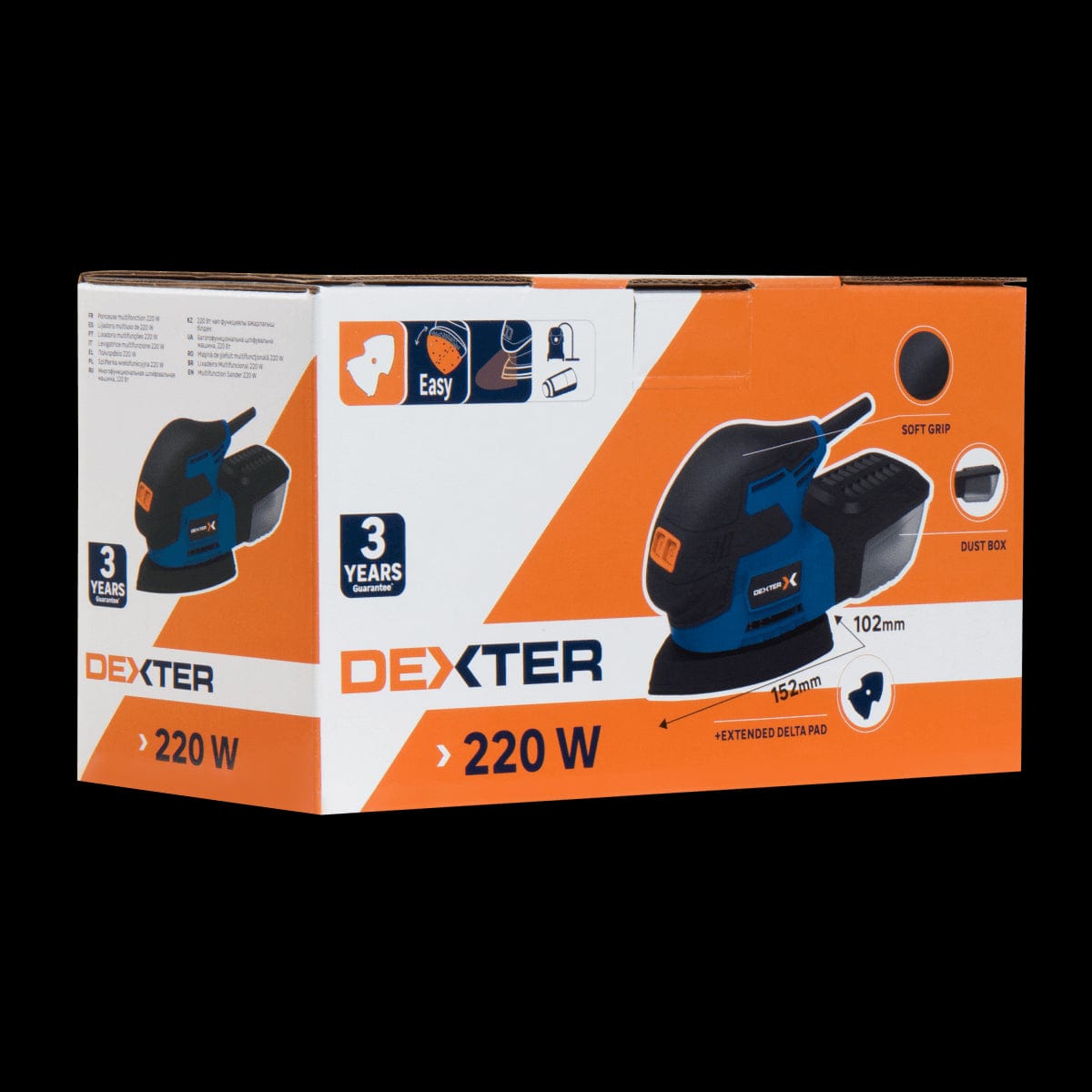 Bricocenter MOUSE DEXTER 220W PLATE 93x93x93MM WITH VACUUM SYSTEM