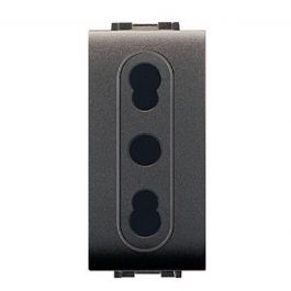BIVALENT SOCKET 10/16A FLEXI BLACK