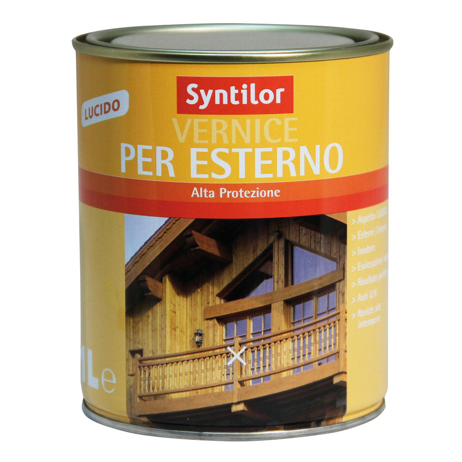 Syntilor high-protection gloss cherry water-based wood protective varnish, 250 ml