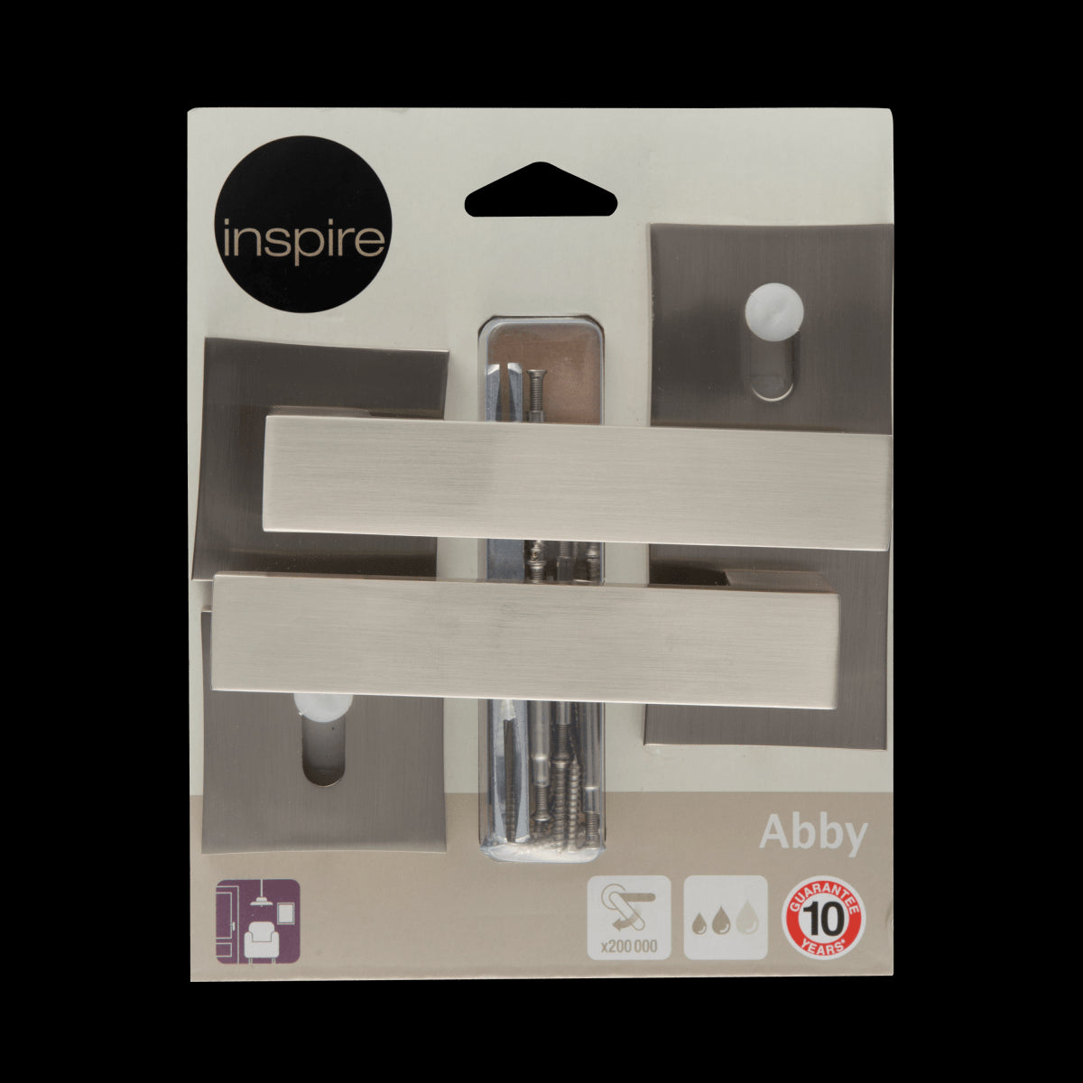 ABBY HANDLE WITH ROSETTE AND INSPIRE SPOUT IN BRUSHED ALUMINUM