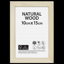RAW FRAME 10X15 CM NATURAL WOOD
