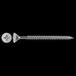GALVANISED STEEL COUNTERSUNK HEAD WOOD SCREWS 4X70MM, 6 PIECES