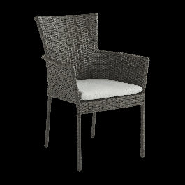 NOA NATERIAL ARMCHAIR synthetic wicker with cushion