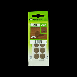 ADHESIVE PLASTIC SCREW COVER OAK DIAM 13 MM, 100 PIECES