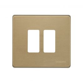 PLATE MAGIC 2 PLACES ROUND BOX BRONZE