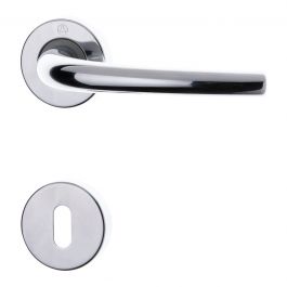 MILENA HANDLE ROSETTE CHROME LUC