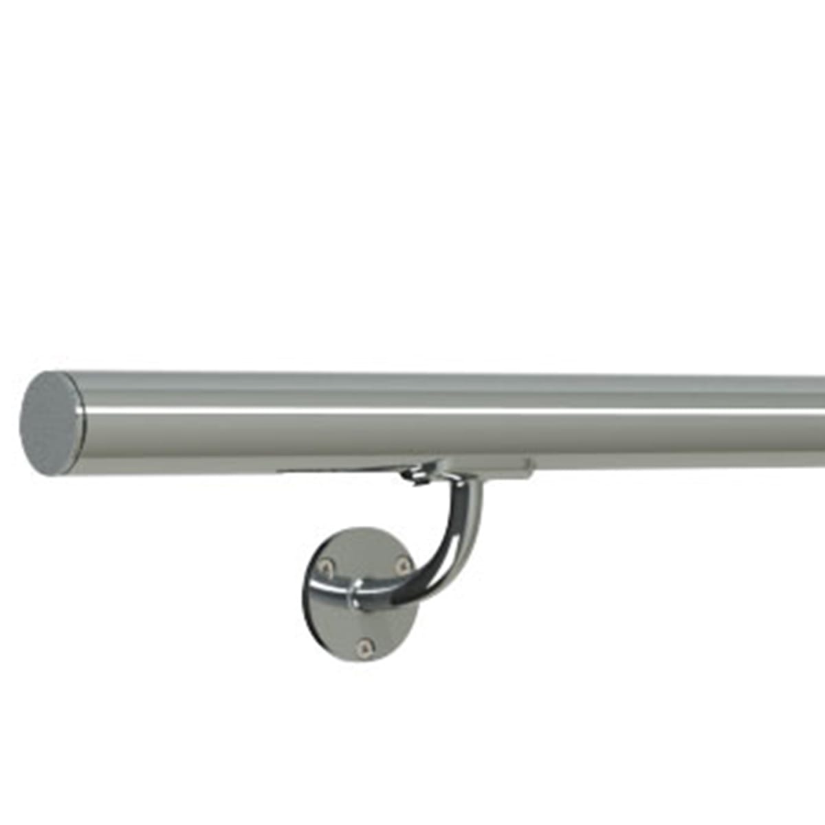 Satin stainless steel handrail kit20 2m