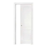 SEDNA SLIDING DOOR INSIDE WALL 210 X 60 WHITE LACQUERED