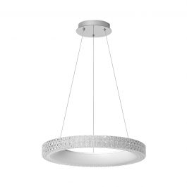 50X50X9CM WHITE ACRYLIC CRYSTAL CHANDELIER LED 36W