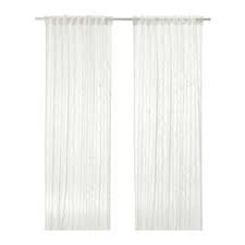 SPARVÖRT Sheer Curtains, White, 1 pair
