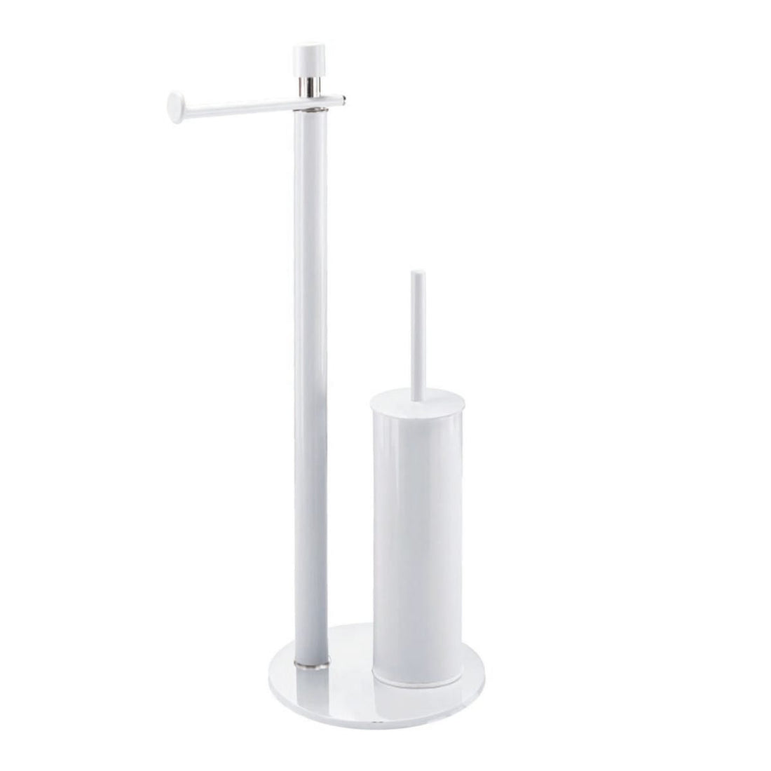 TOILET BRUSH AND TOILET ROLL HOLDER NORMA2 WHITE