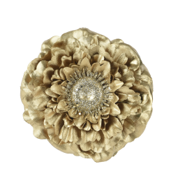ZINNIA GOLD AND GLITTER WITH CLIP