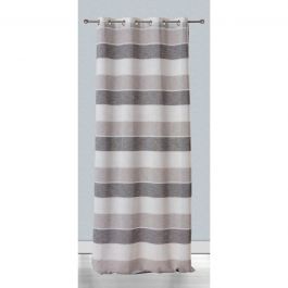 SANDRA GREY FILTER CURTAIN 140X280CM WITH EYELETS