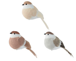 BIRD WITH CLIP L 17 CM 3 COLORS ACE