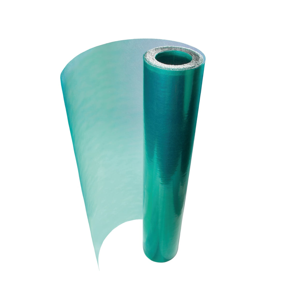 Smooth polyester roll 1x5 m green