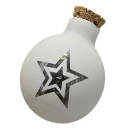 LINEAR CHAIN DECORATED 12 SPHERES GLASS B