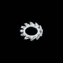 3 MM STEEL TOOTHED WASHER, 15 PIECES
