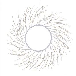 LUMINOUS WREATH LIME WHITE D60CM WITH2