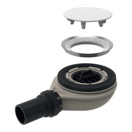 SHOWER DRAIN DIA 90MM H5.8 CM OUTLET DIA 40MM PVC WITH GEBERIT SIPHON