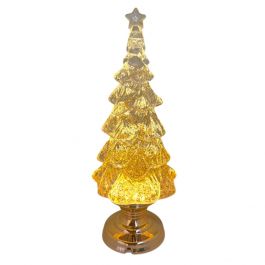 LED GLITTER CHRISTMAS TREE H32CM. ALIMENT
