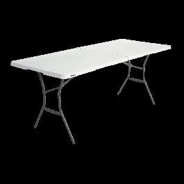 LIFETIME NATERIAL FOLDING TABLE 6 SEATS RECTANGULAR STEEL 76X183XH73.5