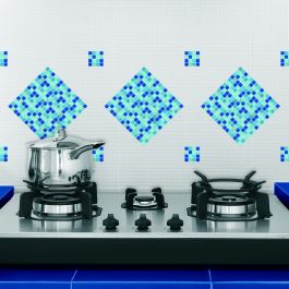 LIGHT BLUE TILE STICKER