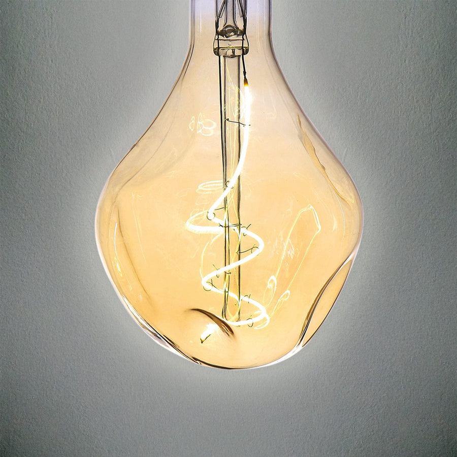 AMBER PEAR DECORATIVE BULB E27=6W WARM LIGHT DIMMABLE