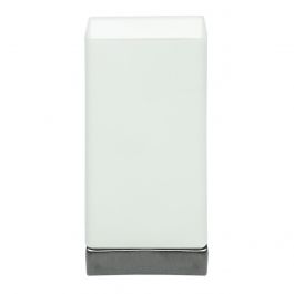 LIBRA TABLE LAMP WHITE GLASS 10X10X2.5CM E27 DIMMABLE TOUCH