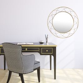 JESSICA MIRROR METAL GOLD D50 CM