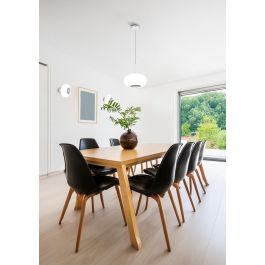 SILVIA CHANDELIER WHITE GLASS D22 CM LED 9.5W CCT DIMMABLE