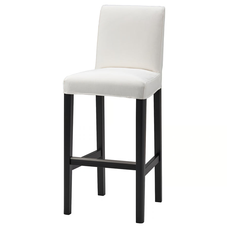 BERGMUND Cover for Bar Stool with Backrest, INSEROS White