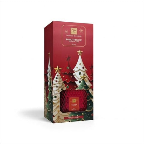 ‘Passion Red’ fragrance diffuser, 700ml diamond-shaped bottle with sticks