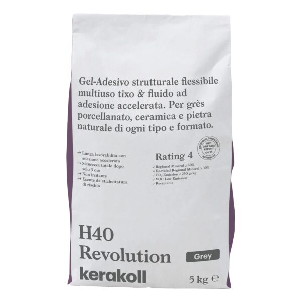 Tile Adhesive 5 kg Grey H40 Revol