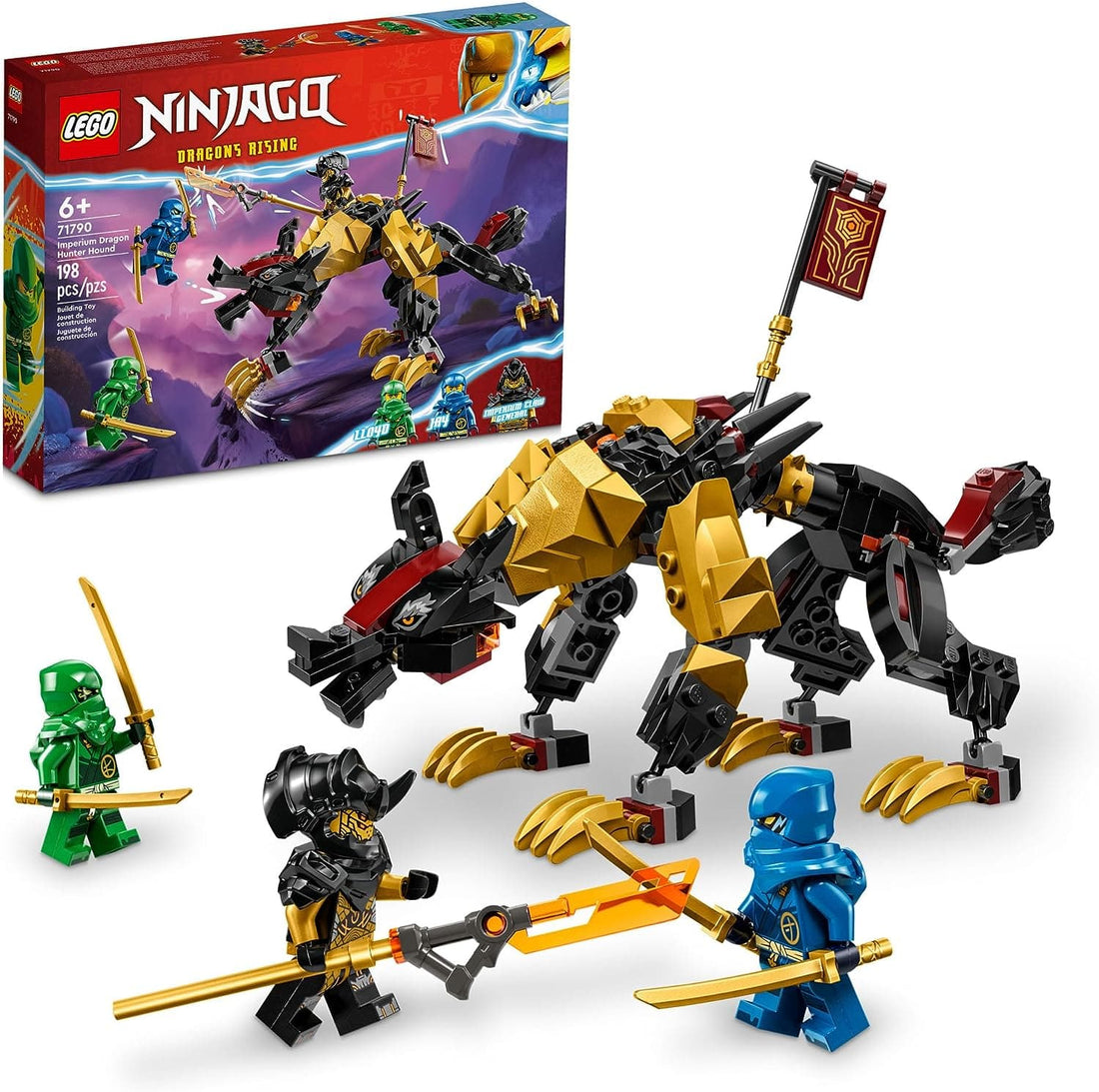 LEGO NINJAGO Imperium Dragon Hunter Hound Building Set with Monster and Dragon Toys and 3 Minifigures, - best price from Maltashopper.com 71790