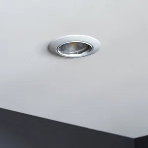 10 RECESSED SPOTLIGHTS CLANE ALUMINIUM WHITE D7.5 LED GU10 = 6W ADJUSTABLE NATURAL LIGHT