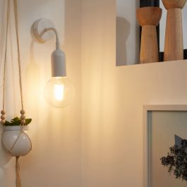 HOOPA WALL LIGHT MATT WHITE METAL 9.8X7X17.7 CM E27=60W